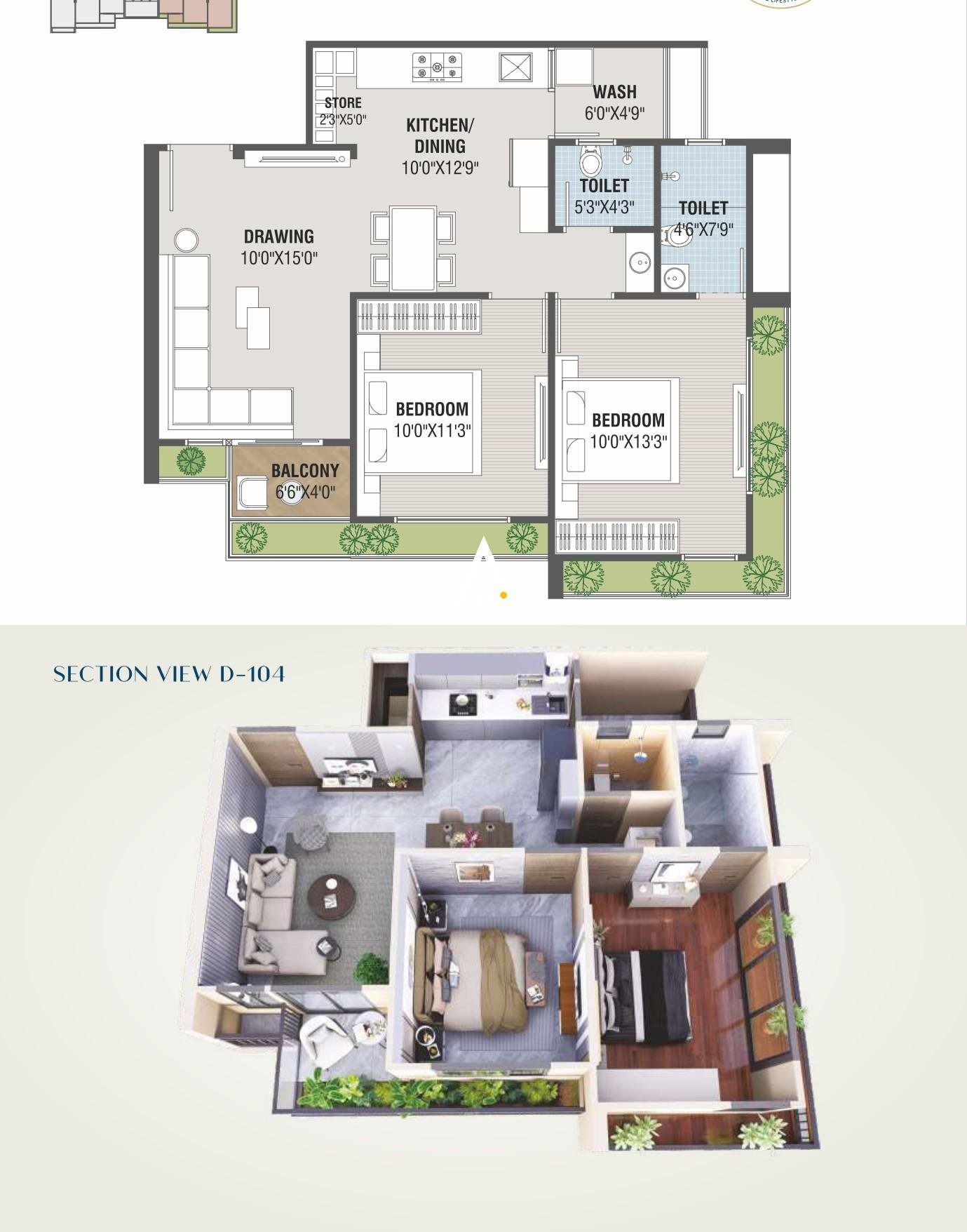 2_BHK_Unit_Plan_SWASTIK_SQUARE_Ahmedabad_Estate