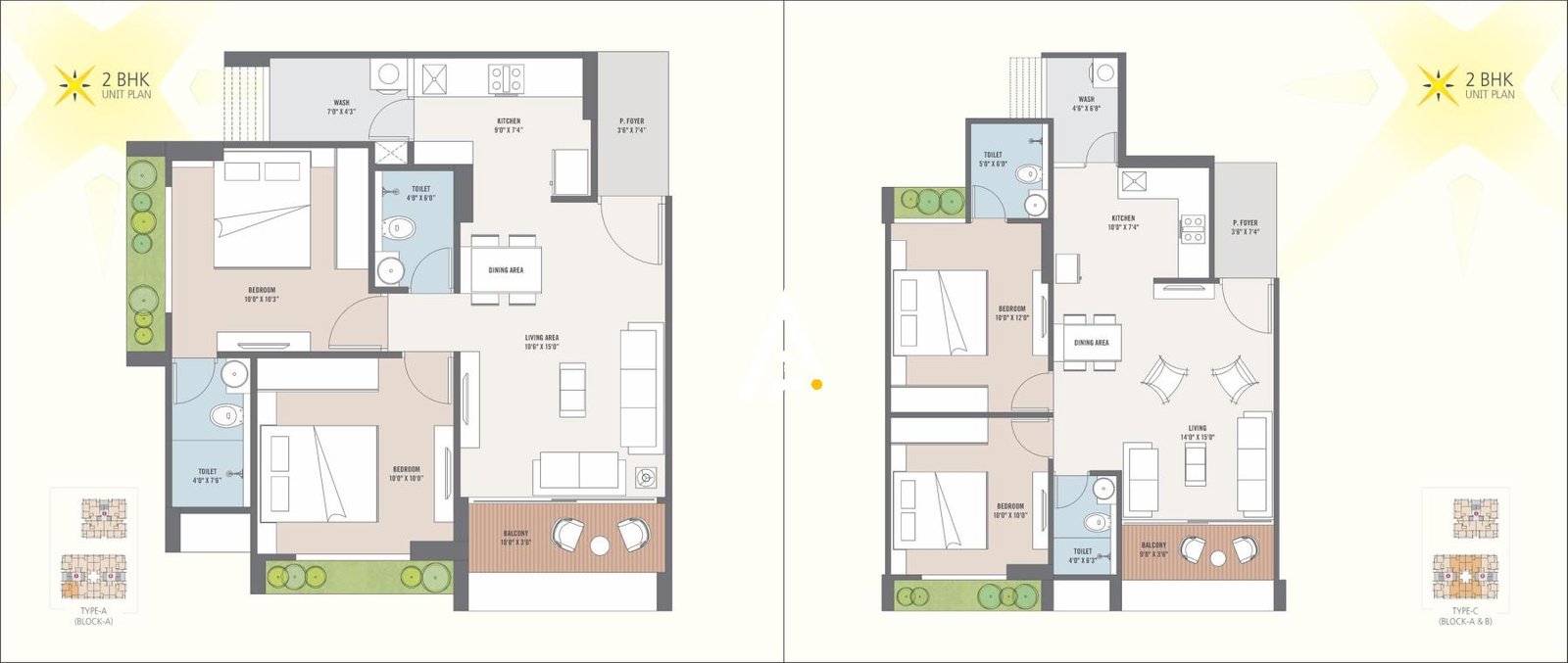 2_BHK_Unit_Plan_Siddharth_Shine_Ahmedabad_Estate