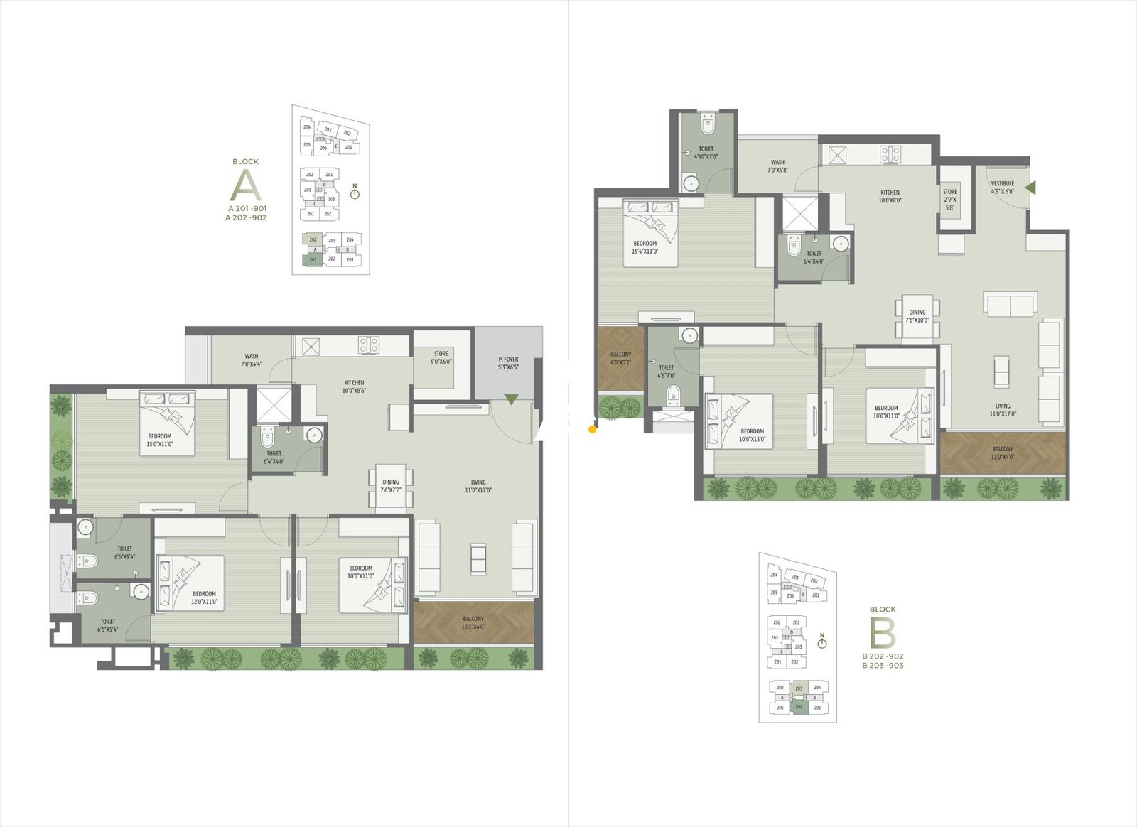 3_BHK_UNIT_PLAN_SIDDHARTH_GARDENIA_Ahmedabad_Estate