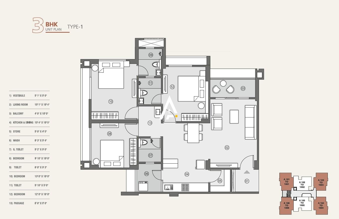 3_BHK_Unit_Plan_Aspira_Ahmedabad_Estate