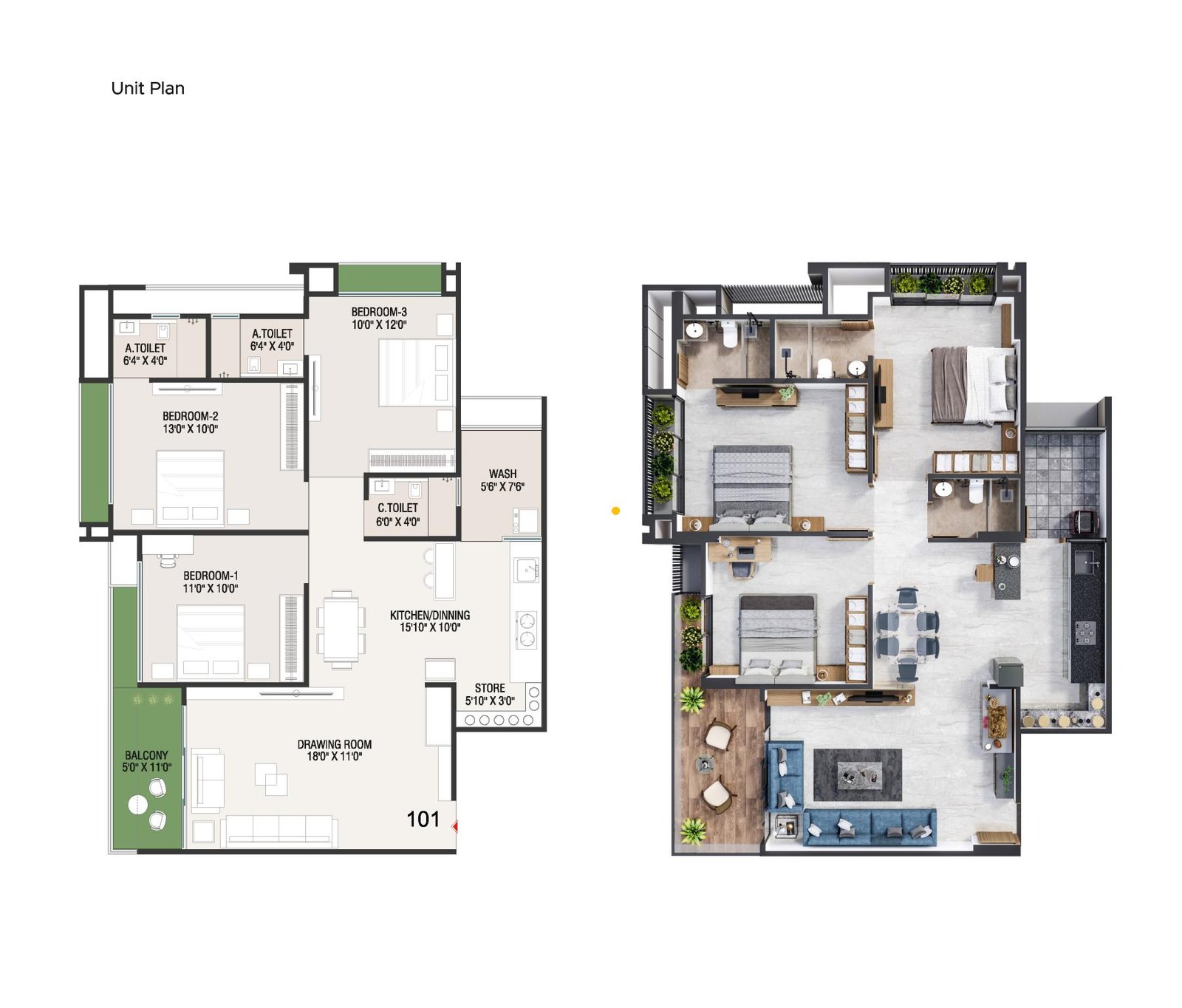 3_BHK_Unit_Plan_Emerald_44_AhmedabadEstate