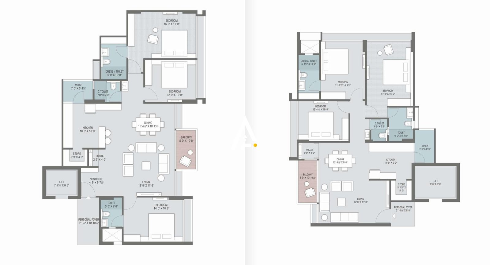 3_BHK_Unit_Plan_GANESH_LEGACY_Ahmedabad_Estate