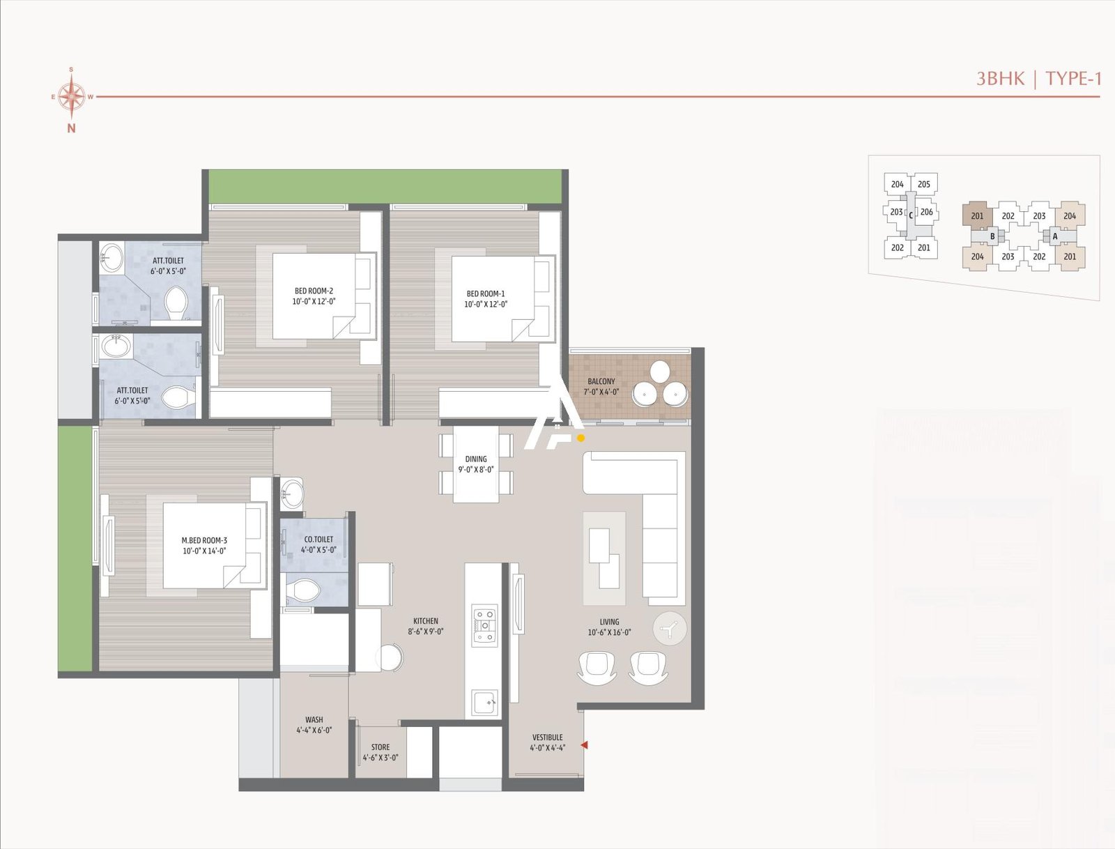 3_BHK_Unit_Plan_IMPERIA_VISTA_Ahmedabad_Estate