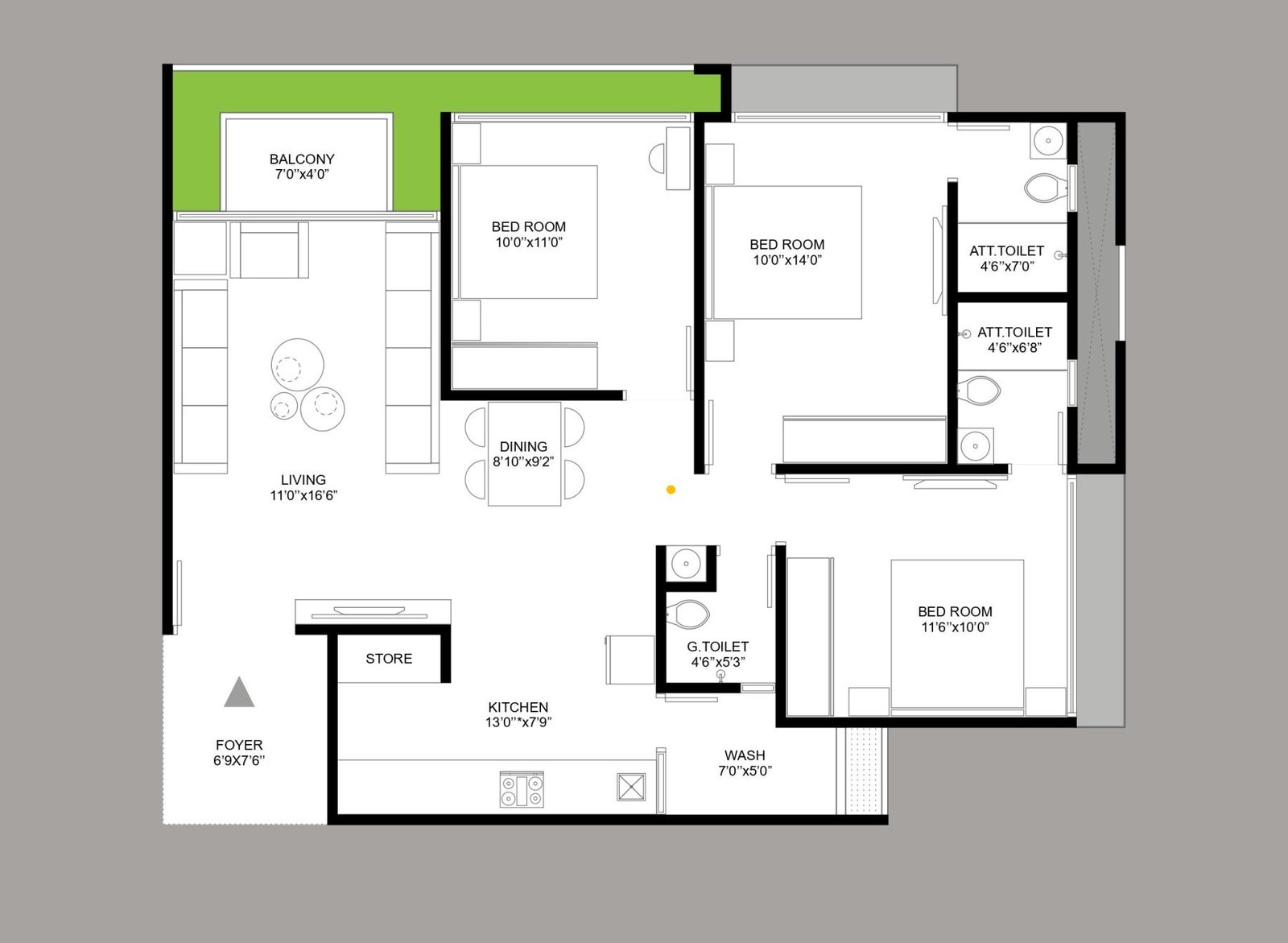 3_BHK_Unit_Plan_PROVINCE_Ahmedabad_Estate