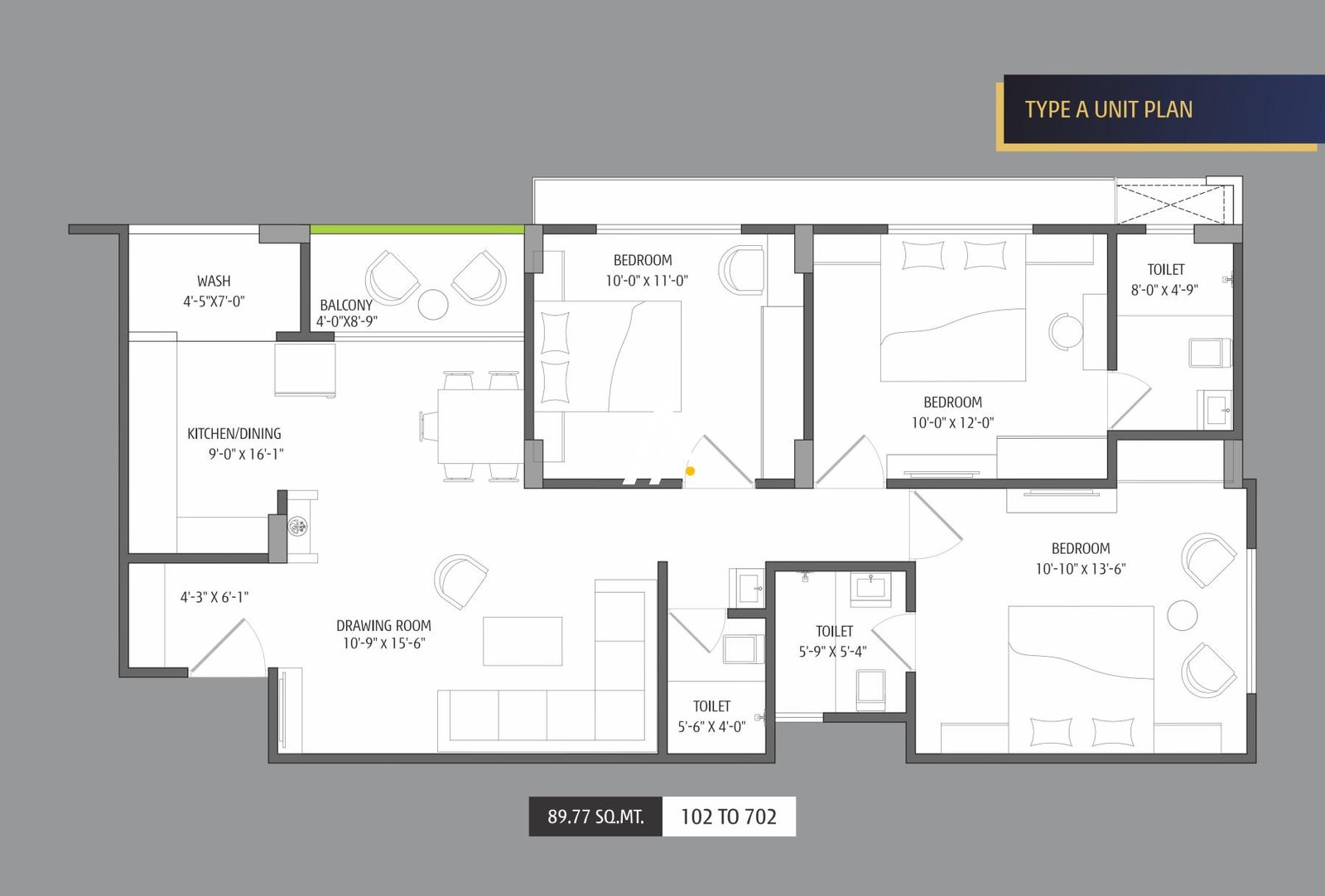 3_BHK_Unit_Plan_VARDAN_40_Ahmedabad_Estate